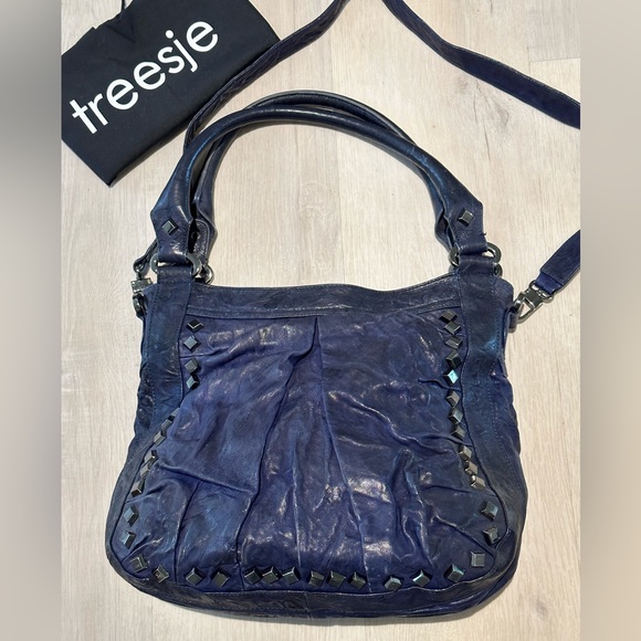 Handbags - Treesje Marley washed leather hobo bag